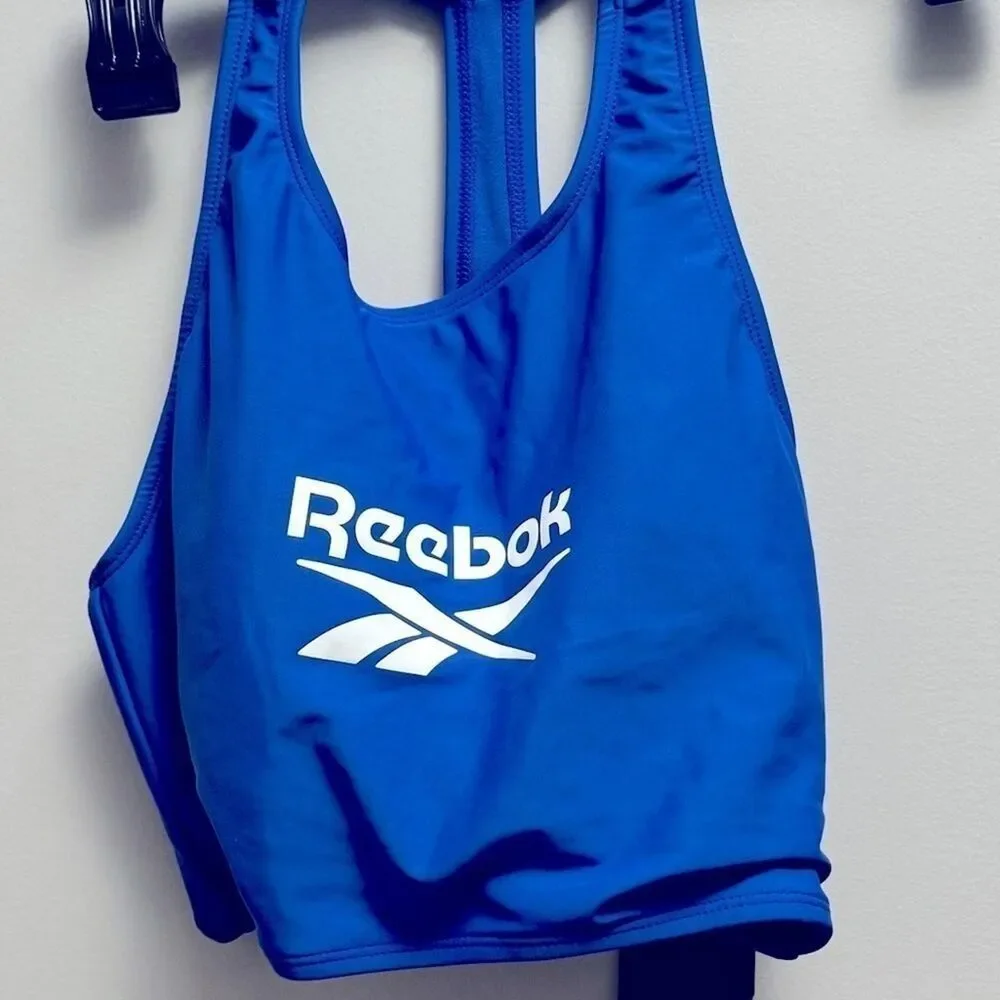 REEBOK Women's High-Neck T-Back Bikini Top, swim top